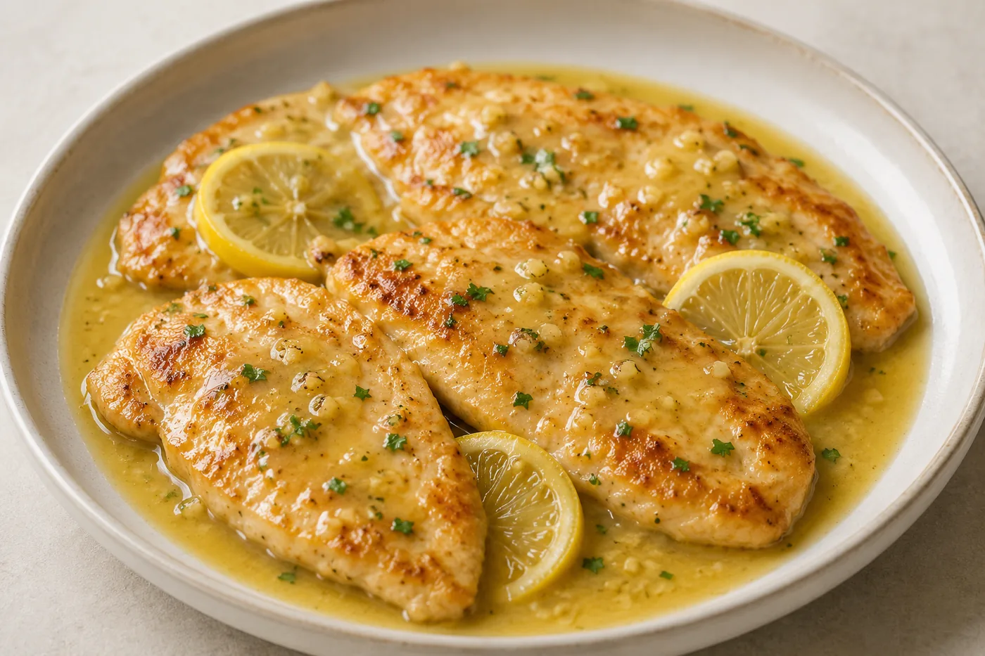 Lemon Chicken with Lemon Butter Sauce