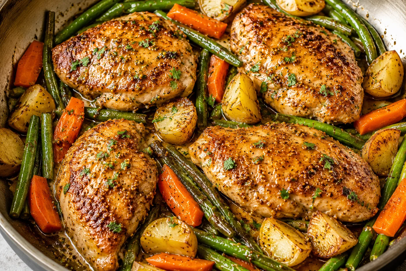 One-Pan Honey Mustard Chicken